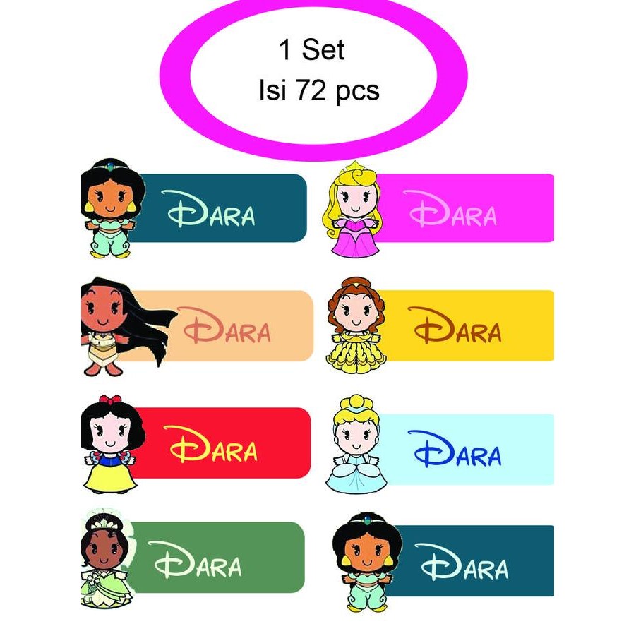 

Stiker Label Nama Anak Vinyl Waterproof Bahan Tebal murah