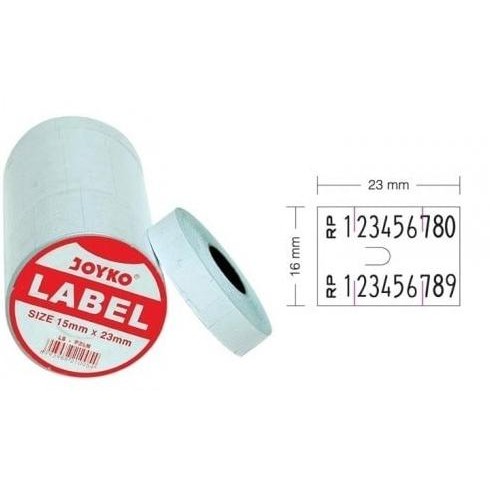 

Label HArga roll 2 baris 16 mm x 23 mm JOYKO murah