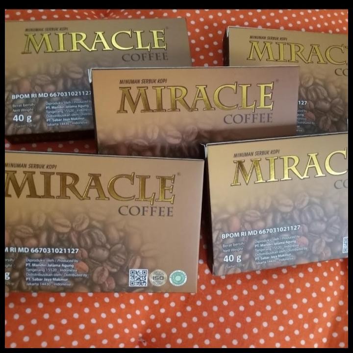 

Kopi Miracle - Miracle Coffee Stamina Pria 12 Sachet (1 Box Besar) Original Best Seller