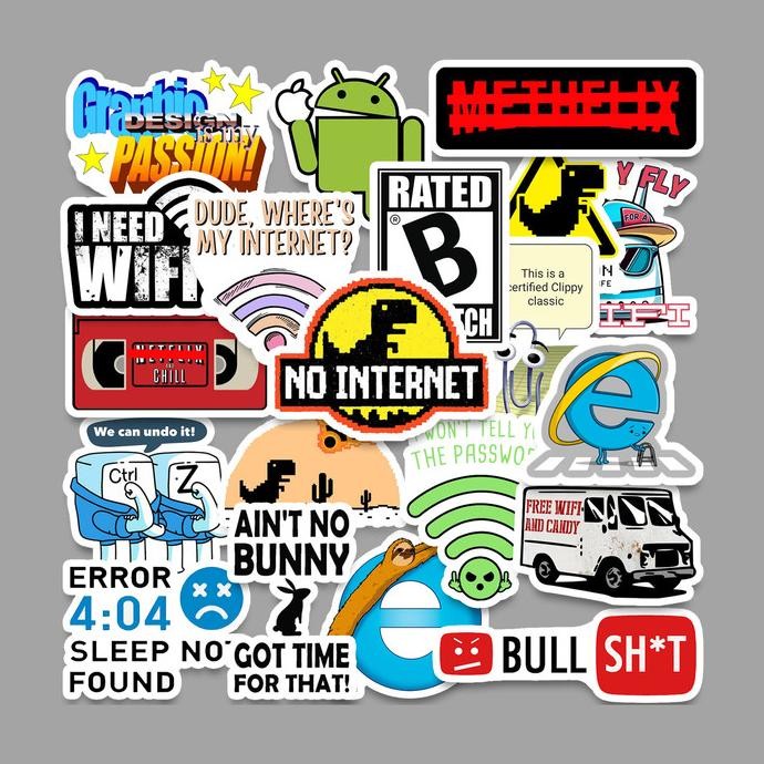 

STICKER PACK TUMBLR - INTERNET PARODY [20 PCS] murah