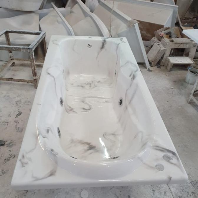 Bathtub Long Mainstream Onyx + Afur + Bantal + Whirlpool New Stok