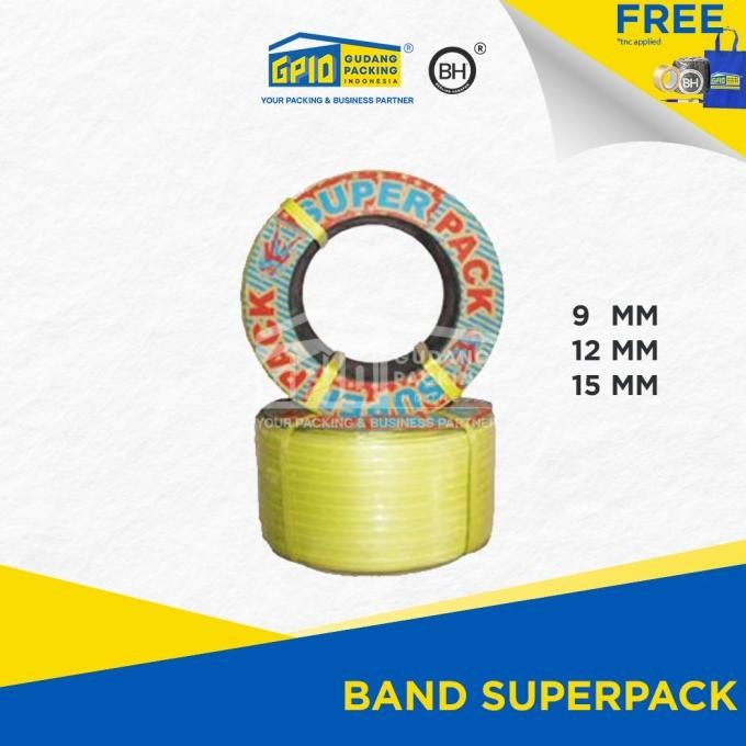 

SUPERPACK - Tali Strapping Band 9 / 12 / 15 mm Warna murah