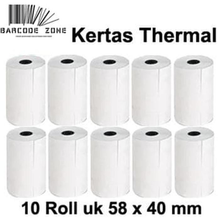 

Kertas Struk Thermal Paper / POS Mobile Printer - EDC VSC 58x40mm -13 Tinta roll murah