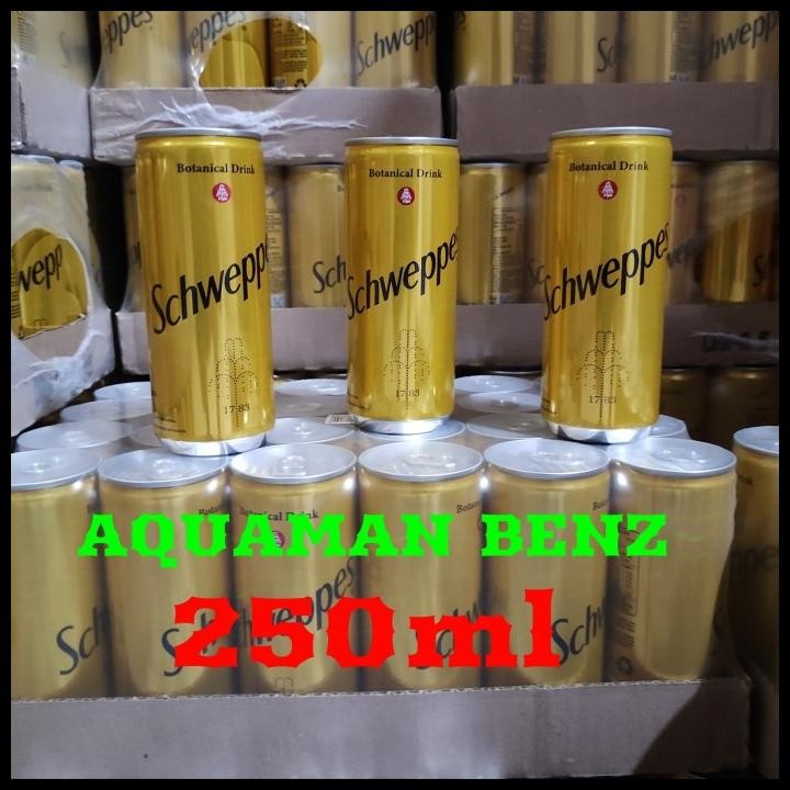 Schweppes Tonic Water 330Ml Karton Isi 24 Kaleng ( Gosend/Grab) Original Best Seller
