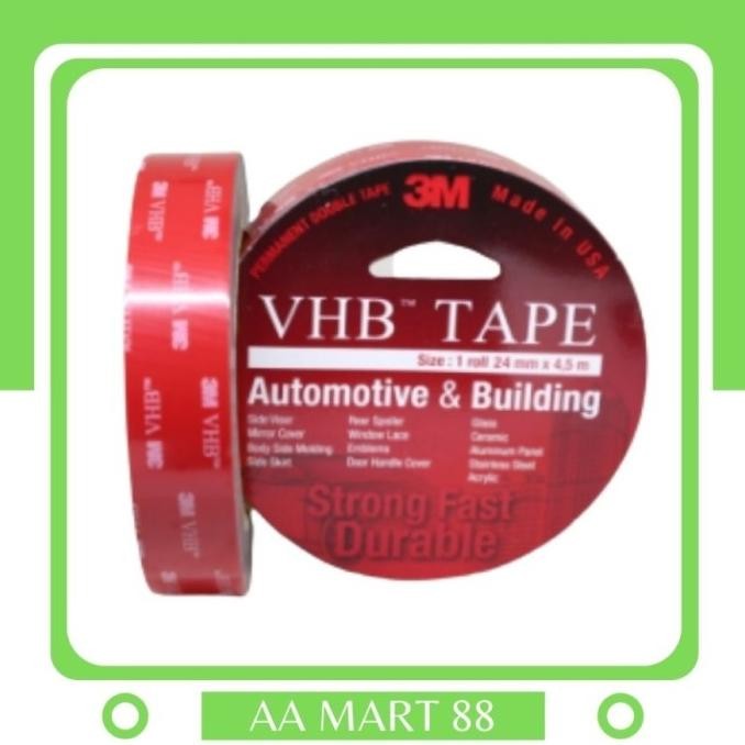 

3M VHB size 24mm x 4.5m Double Tape murah