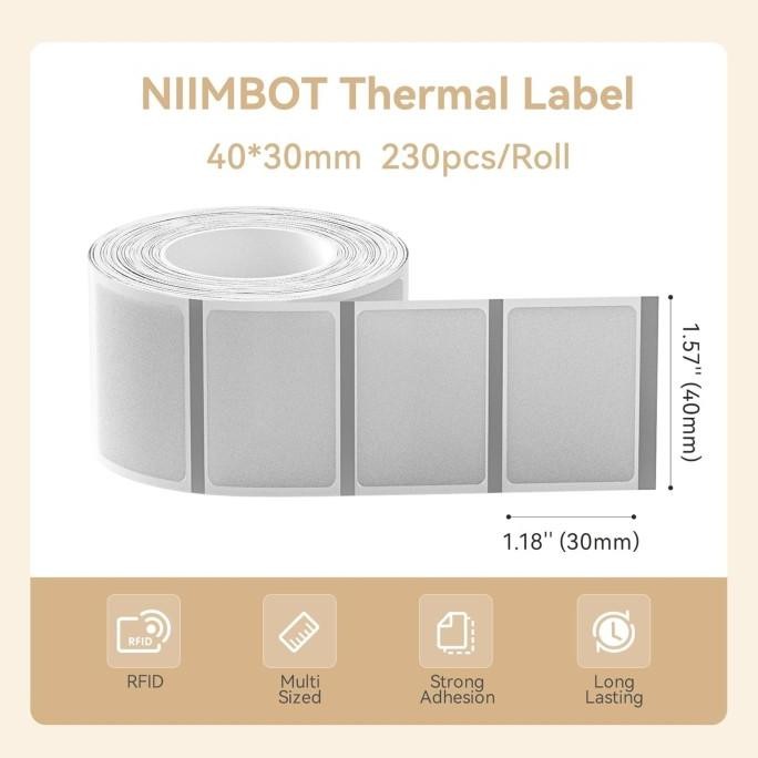 

NIIMBOT B21/B1/B3S Kertas label termal transparan stiker identifikasi tahan air stiker penanda klasifikasi kehidupan rumah tangga murah