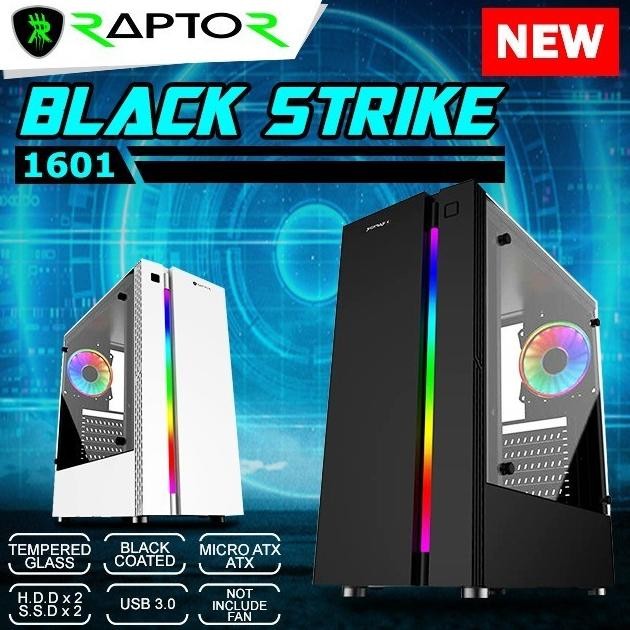 Gaming Case Power Up Raptor Black Strike 1601