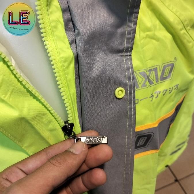 JAS HUJAN AXIO WARNA HIJAU STABILLO ORIGINAL 100%