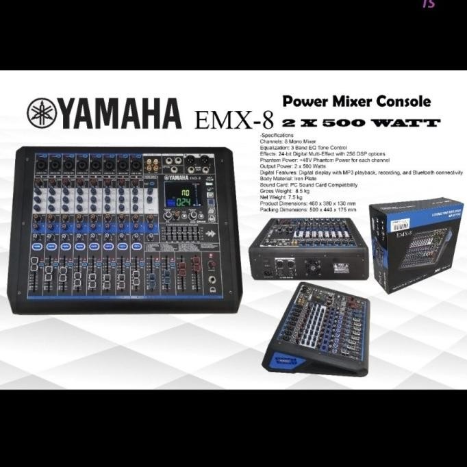 Power Mixer Yamaha Emx8 Emx 8 8Channel Co