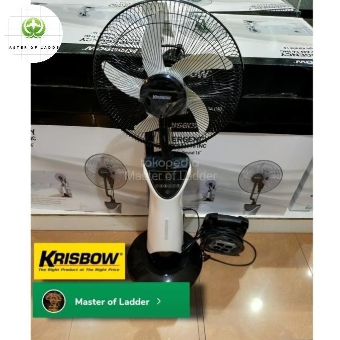 Krisbow Kipas Angin Uap Air Emergency Misty Fan Krisbow Recharge Misty New Stok