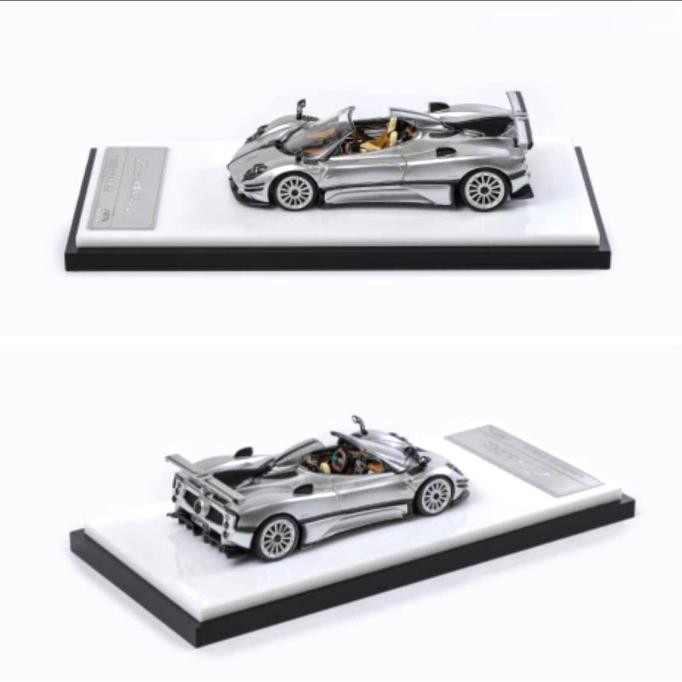 Grosir Hkm Premium 1/64 Pagani Zonda 760 Roadster 2022 Metallic Silver