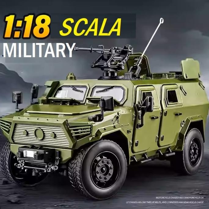 Murah Diecast Military Df 1:18 Scale Military Vehicle Armored Alloy