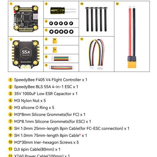 Promo Speedy Bee F405 V3 Bls 55A 30X30 Fc&Esc Stack