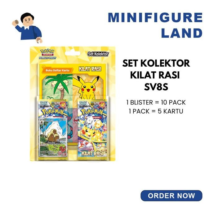 Grosir Pokemon Tcg Indonesia Set Kolektor Kilat Rasi Sv8S
