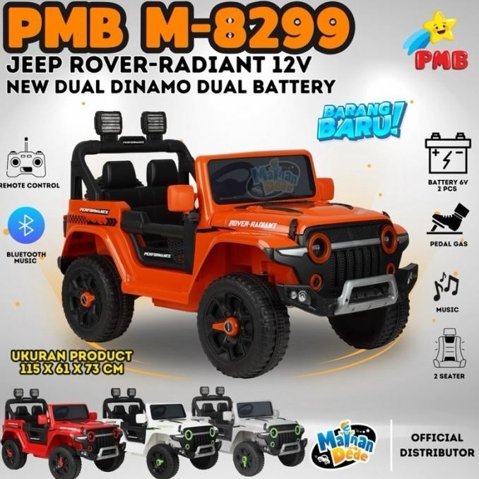 Sale Mainan Mobil Aki Anak Jeep Pmb 8299  Rover Radiant Dual Dinamo