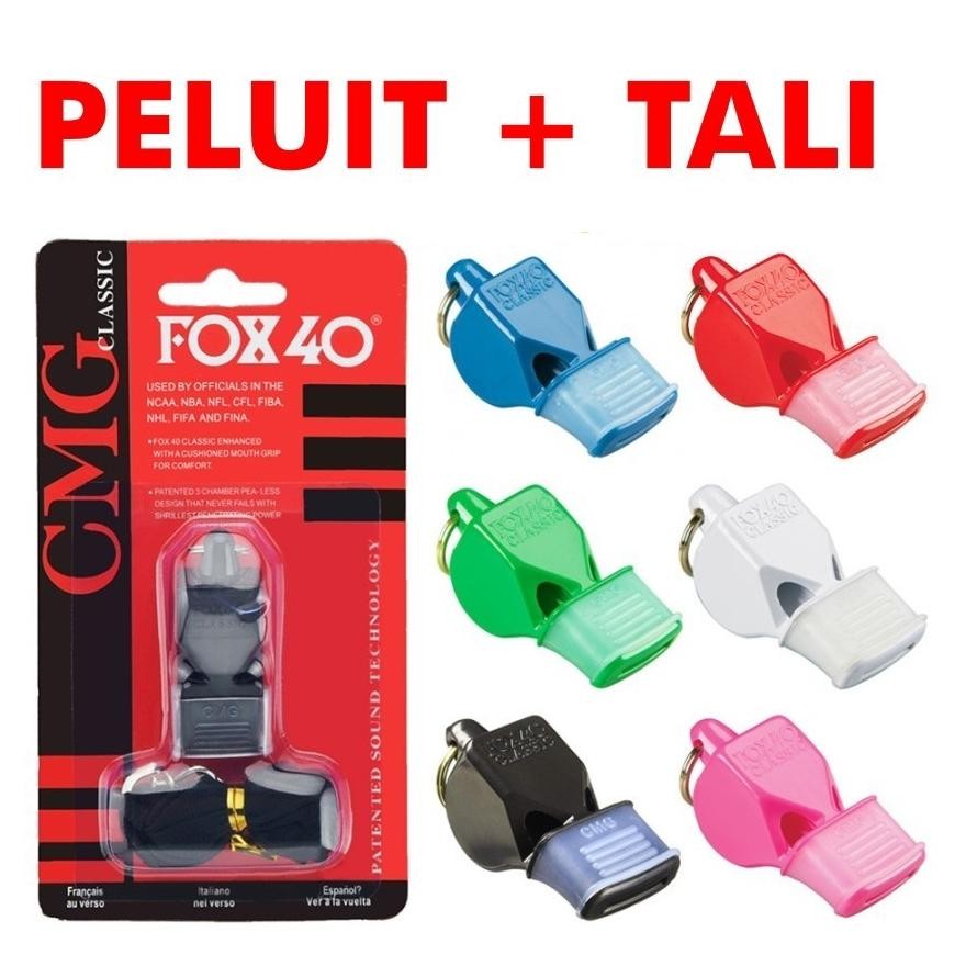 Vd08 Peluit Pluit Whistle Fox40 / Fox 40 Dan Tali Untuk Olahraga Outdoor Pramuka Wasit Burung