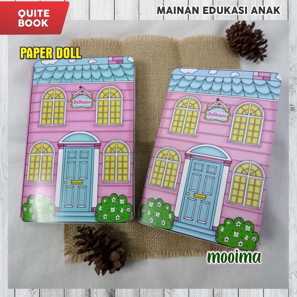 Murah Diy Paper Doll Quiet Book / Paper Doll / Doll House / Mainan Edukasi Diy New