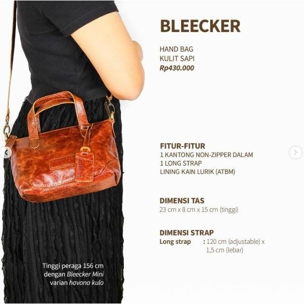 Tas Kulit Wanita Abekani / Bleecker Mini