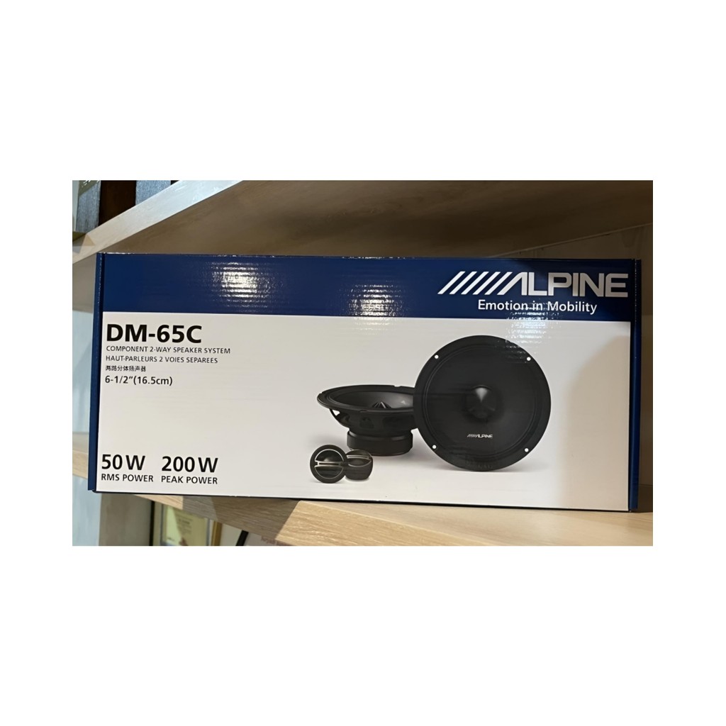 Speaker Split 2 Way Component ALPINE DM 65C 2 Way Split 6.5" Inch Hi-Res Audio Resmi IK4