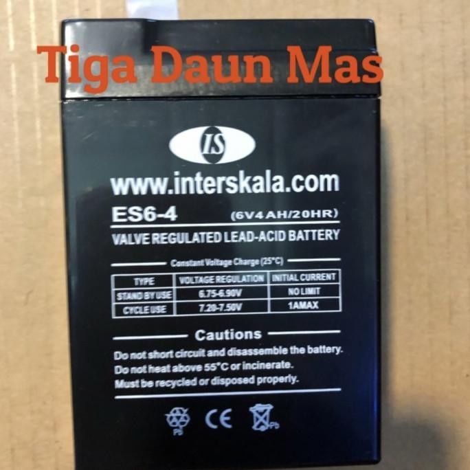 Batre / Battery 6v 4ah/ Aki Timbangan 6v4Ah READY
