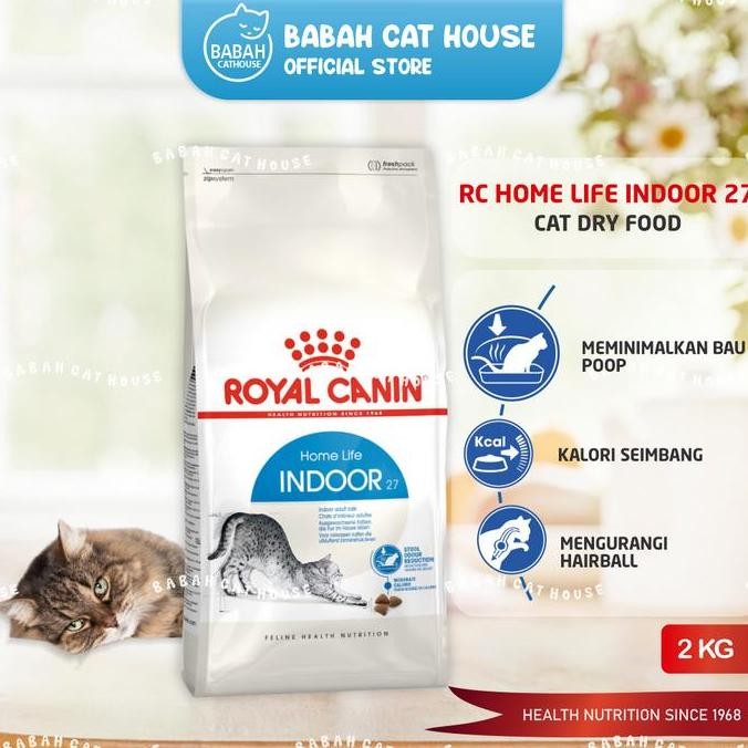Promo Rc Indoor Short Hair 2Kg Dry Cat Food Royal Canin Makanan Kucing 2 Kg Catfood Kering Royalcani