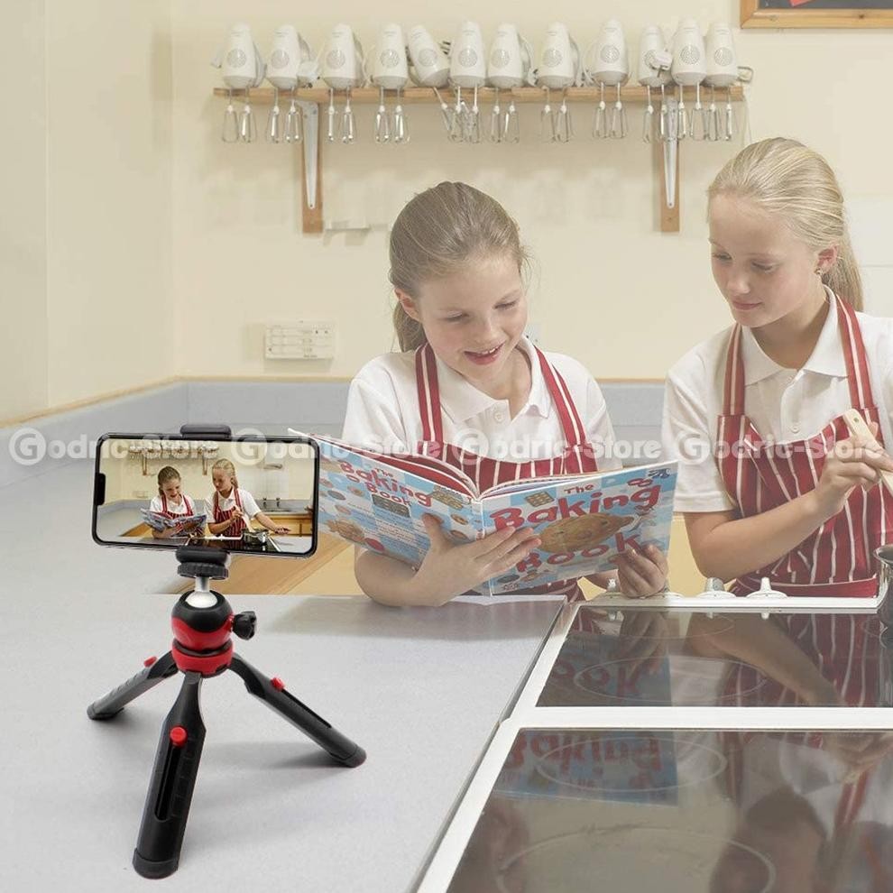 COSTA CT-05K Desktop Mini Tripod 4-Section w/ BallHead dan Holder HP for Smartphone & Camera DSLR Ku