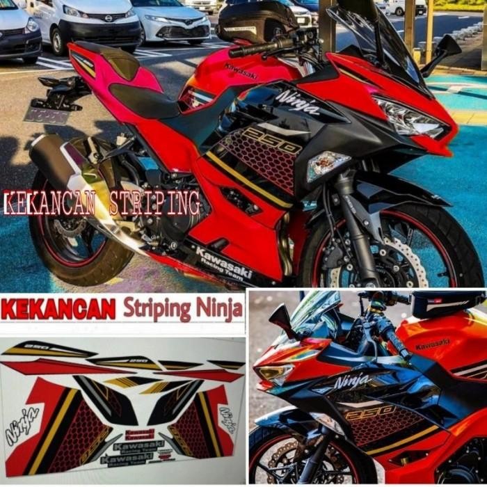 Striping New Ninja 250Fi Livery Krt Merah Original Dan Terpercaya