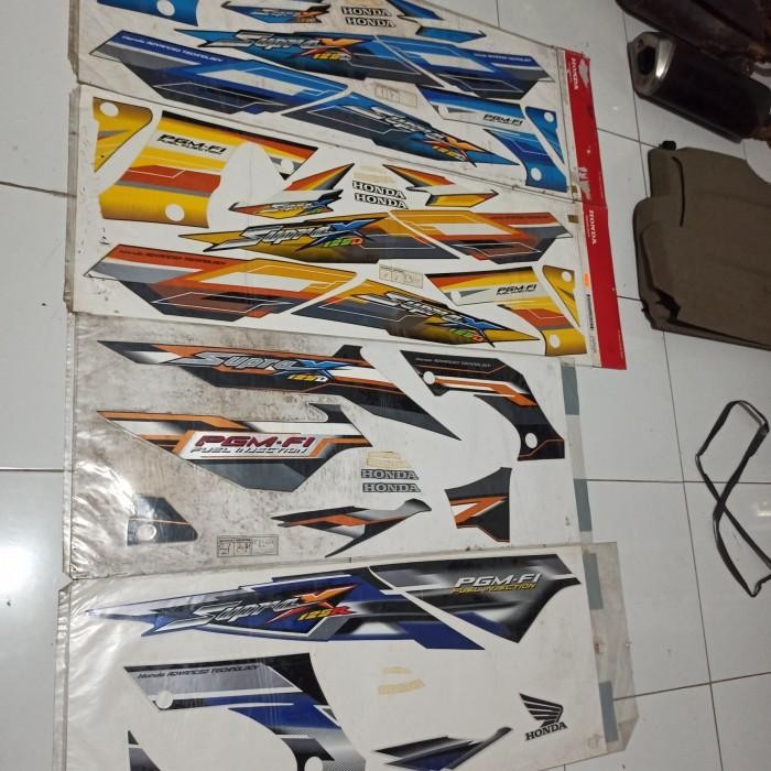 Striping Stiker Supra X 125 Fi Injeksi Old Ori Original Ahm Original Dan Terpercaya
