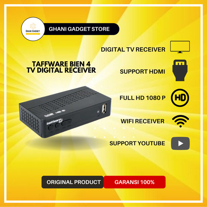 ready stok bundling set top box + antenna + booster tv digital led analog tabung original