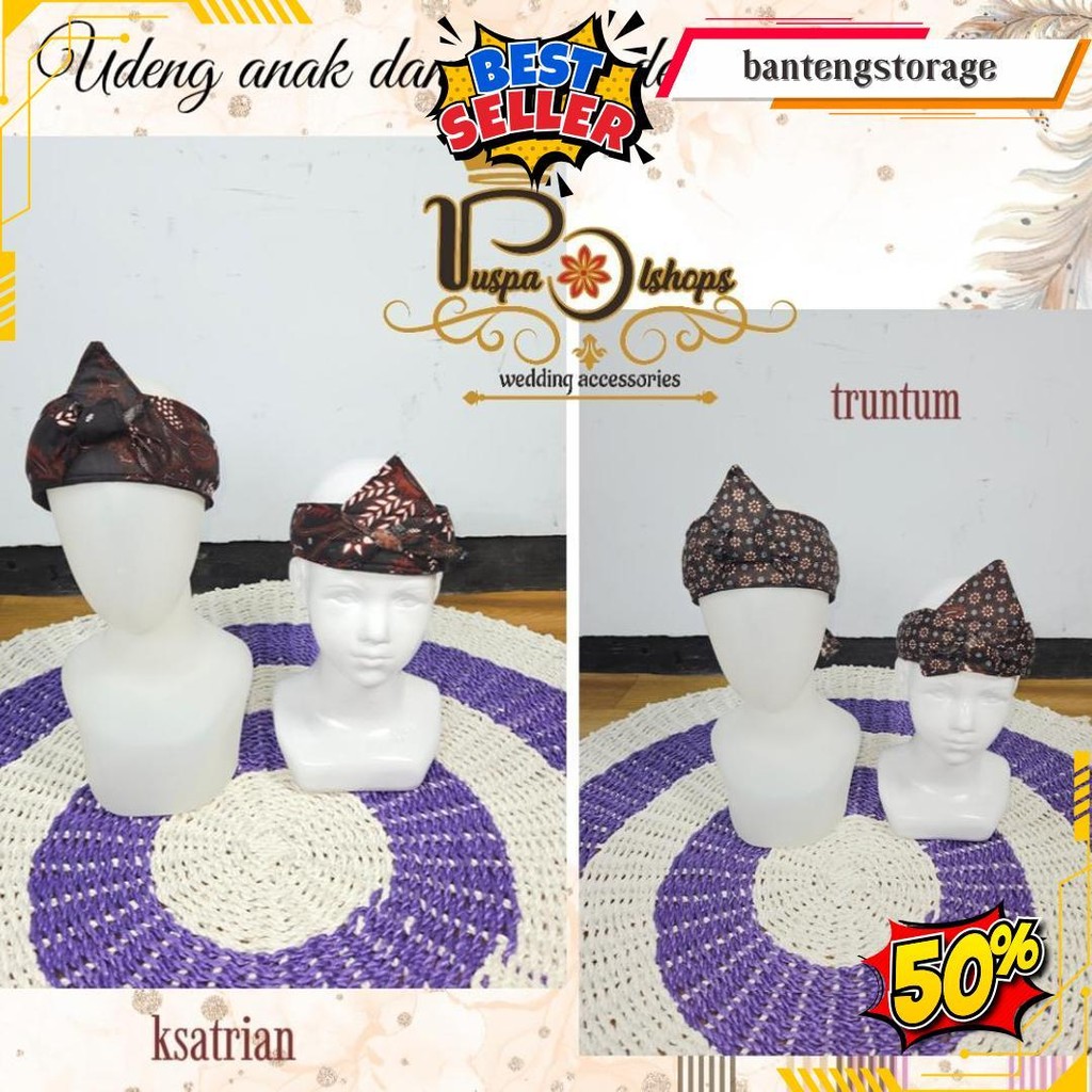 Udeng Slembong Udeng Sapit Urang Set Udeng Set Saput Udeng Slembong Standar Jumbo Totopong Sunda Dew