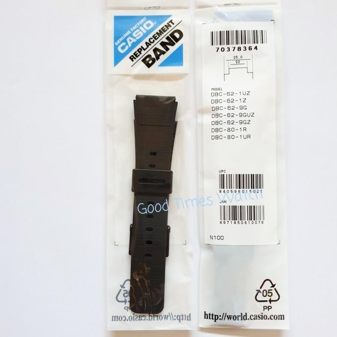 STRAP CASIO DBC 62 DBC 80 Casio Original murah
