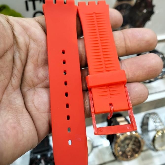 Strap Tali Jam Swatch 19mm Original Oem Rubber Strap Swatch Silicone murah
