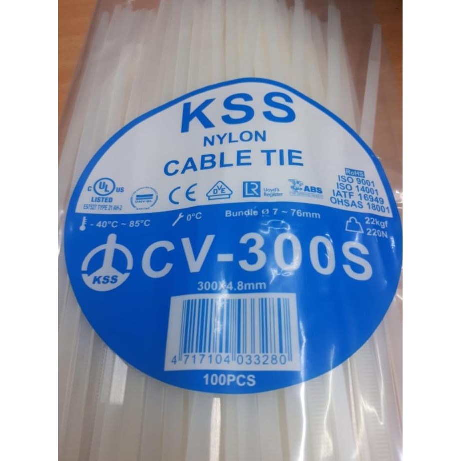 

Promo CV-300s - Kabel Ties KSS Original Ukuran 300 x 4.8 mm COD