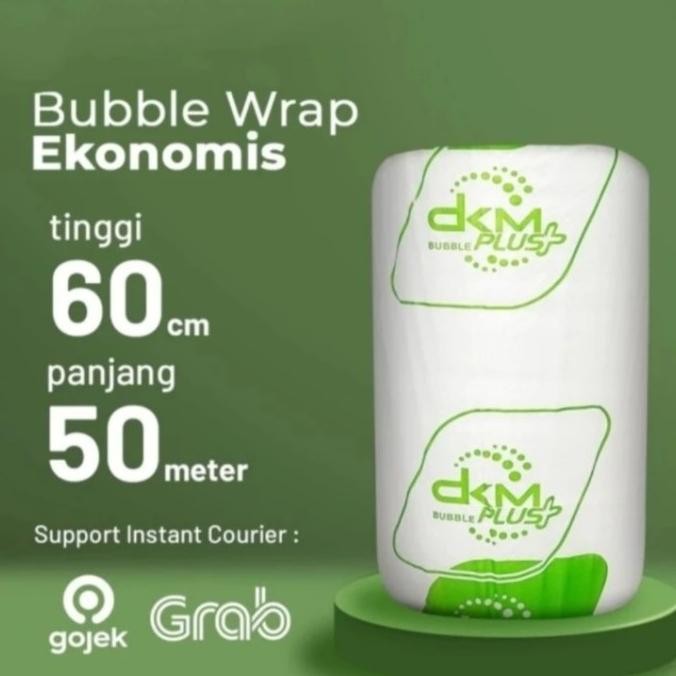 

BUBBLE WRAP ROLL 60CM X 50M BENING BUBLE WARP PUTIH HITAM EKONOMIS murah
