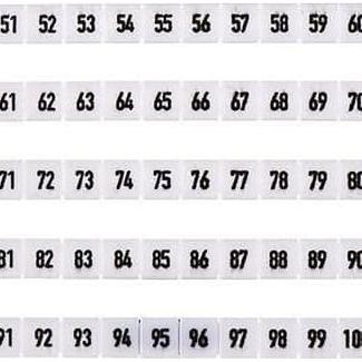 

Promo Nomor 1~100-Marker Terminal-Untuk Terminal Block-Weidmuller COD