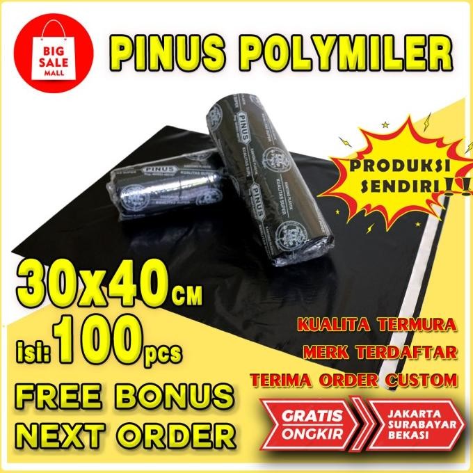 

Polymailer Amplop bag 30x40 Plastik Packing Grosir tebal isi 100 lbr murah