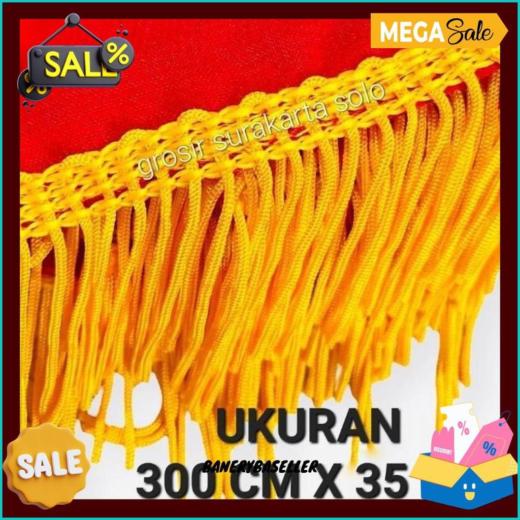 Selendang Tari Dewasa 3 Meter / Selendang Tari Rumbai / Selendang Tari Dewasa Cod