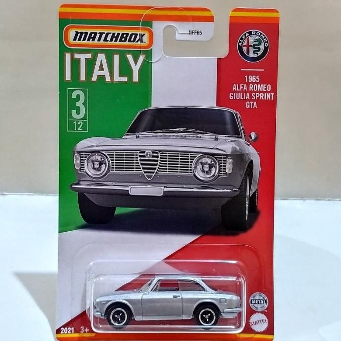 Matchbox 1965 ALFA ROMEO GIULIA SPRINT GTA Abu/Silver