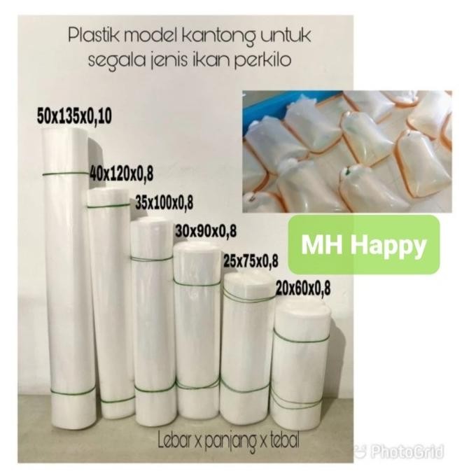 Plastik PE Tebal 0,8. Plastik Tebal Packing ikan murah