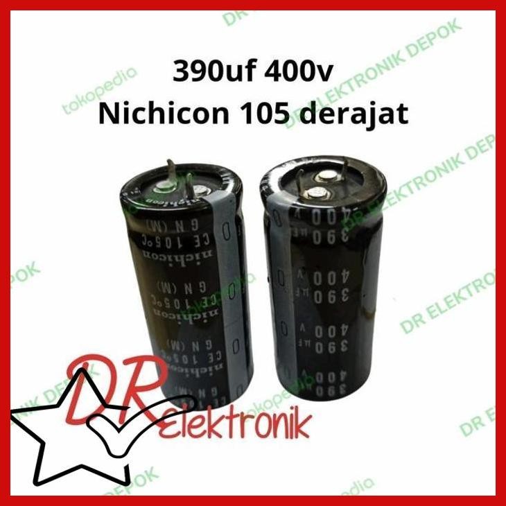 [DRE] Elco Elko NIPPON Kapasitor 390uf 390 uf mikro 400v 400volt 400 volt