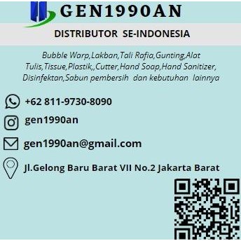 

Plastik Bubble Wrap 50 m x 30 cm bks Paling Tebal Aman Mulia Pack Biru murah