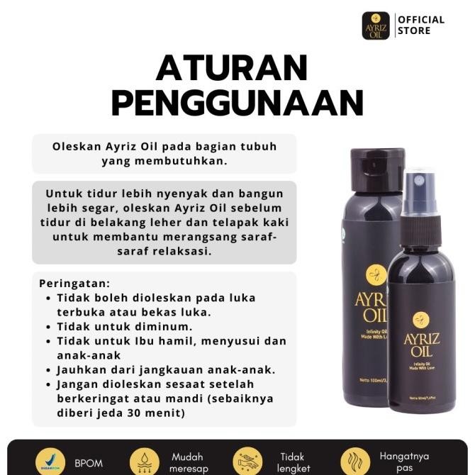 Murah Ayriz Oil Travel Pack 50Ml Minyak  Terapi Herbal , Minyak Terapi Nusantara Original