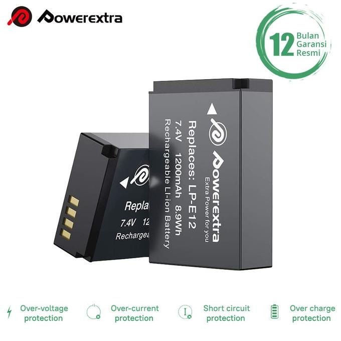 Produk Baru Powerextra Baterai Canon LP-E12, EOS M, EOS M10, EOS 100D