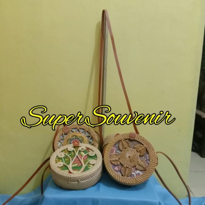 Tas Selempang Anyaman Rotan/Tas Lombok/ bali ALU