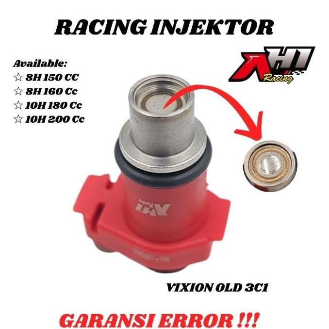 INJECTOR INJEKTOR AH1 RACING VIXION OLD 31C GARANSI 8 10 HOLE 150 160 180 200 CC Motorcycle