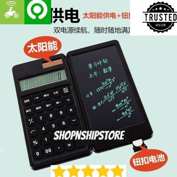 

kalkulator ilmiah terlipat dengan tablet tulis ORIGINAL RIY'