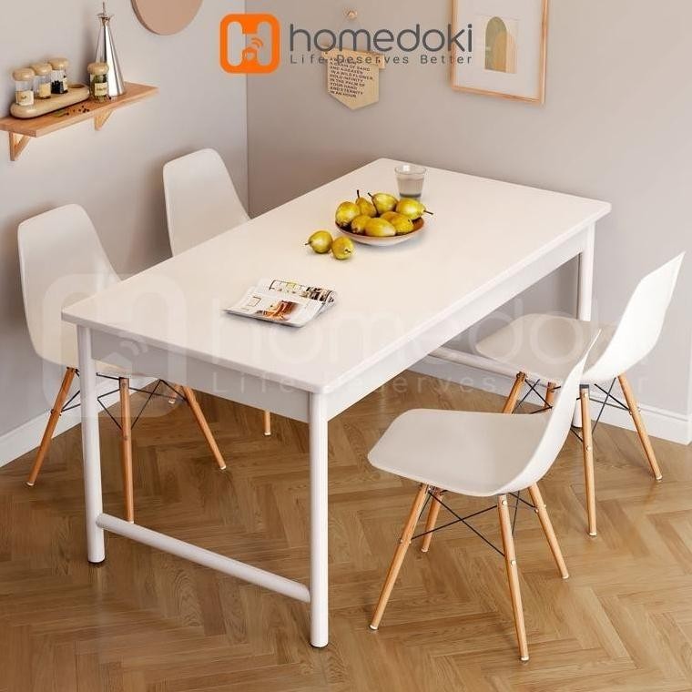 Meja Makan / Meja Makan Putih / Meja Makan Minimalis / Meja Belajar