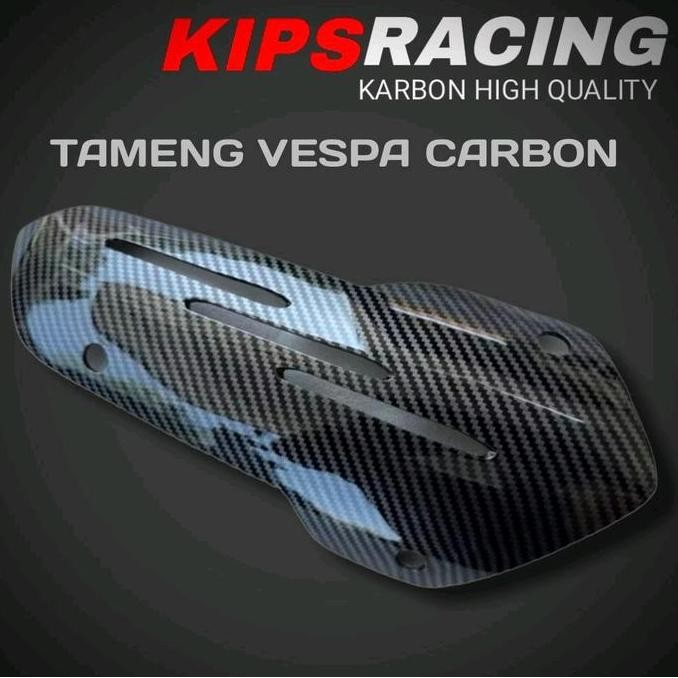 TUTUP KNALPOT VESPA SPRINT CARBON / TUTUP KNALPOT VESPA SPRINT CARBON TAMENG KANLPOT VESPA MATIK CAR