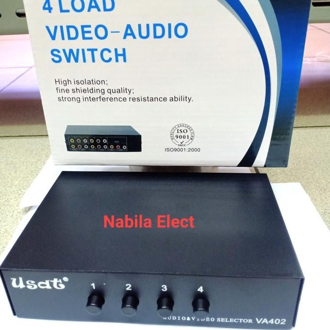AV Selector/Video Audio switch 4load 402