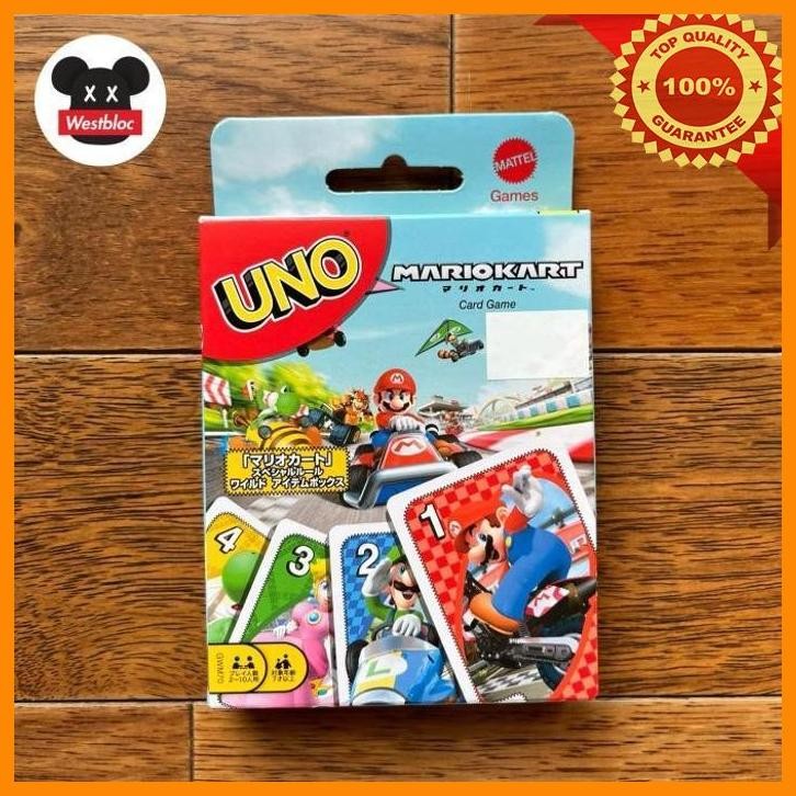[WES] UNO CARD GAME MARIO KART LIMITED EDITION JAPAN - KARTU NOT GHIBLI POKEMON TOTORO SPIRITED AWAY